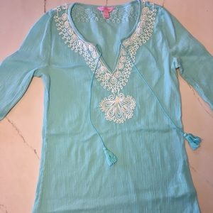 Lilly Pulitzer top/cover-up XS